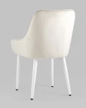 Стул Stool Group Диана велюр кремовый ножки белые УТ000031292