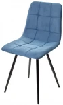 Стул UNO 25 СИНИЙ #29, велюр / ЧЕРНЫЙ