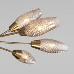 Потолочная люстра на штанге Eurosvet Thalia 60140/12 золото (220V)