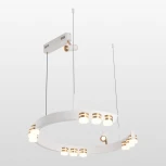 Подвесной светильник со спотом Lussole Gilbert LSP-7176 (LED, 220V, на тросе, круглые)