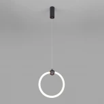 Подвесной светильник Eurosvet Rim 90166/1 черный (LED, 220V, на проводе, кольцо)