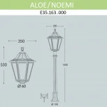 Наземный фонарь Fumagalli Noemi E35.163.000.WYH27 (220V, IP55)