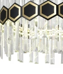 Подвесная люстра Natali Kovaltseva Innovation STYLE 83015 (LED, 220V, хрусталь, на тросе, круглые)