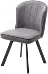 Стул MODE 360 град. поворот. B28 Темно-серый, велюр / черный каркас, М-City