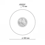 Настенно-потолочный светильник Sonex Lazana 2074/DL (LED, 220V, пульт управления, IP43)