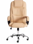 Кресло BERGAMO хром (22) кож/зам, бежевый, 36-34 Tetchair 19366