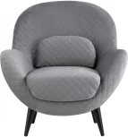 Кресло Карл велюр серый Stool Group Карл УТ000036310