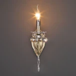 Бра Eurosvet Ravenna 10104/1 античная бронза/прозрачный хрусталь Strotskis