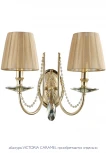 Бра Crystal Lux Victoria AP2 GOLD/AMBER