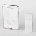 Звонок дверной беспроводной Elektrostandard, белый с хромом, 36 мелодий, IP44