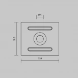 Комплект креплений для профиля 27×20 4 шт. Maytoni 642071