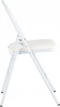 Стул складной Hagen экокожа белый каркас белый УТ000036846