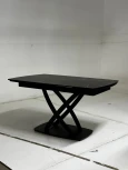 Стол FOGGIA 140 KL-116 Черный мрамор матовый, итальянская керамика/ черный каркас М-City
