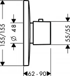Термостат Hansgrohe PuraVida 15772400 для душа