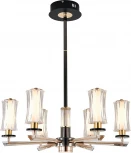 Потолочная люстра на штанге (13038/6R Black) Indigo Grandioso V000185L (регулировка яркости, LED, 220V, пульт управления)