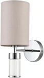 Бра Lumion Arnika 6585/1W хром/бежевый, металл/текстиль, стекло E14 1*40W 220V