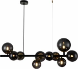 Люстра подвесная Molecola V000196 (11018/10P Black) (220V, на тросе, шар)