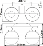 Бра Hinkley Hollis HK-HOLLIS2-O-HB-BATH (220V, шар, IP44)