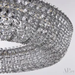 Подвесная люстра светодиодная APL LED Sicilia SH502.0.60.M.Ni.4000 (220V, хрусталь, на тросе, круглые)