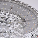 Подвесная люстра светодиодная с пультом APL LED Sicilia SH01.35.A.LED-DIM.Ni (220V, хрусталь, на тросе)