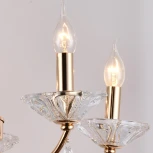 Подвесная люстра ILLUMICO IL1242-5PPA-29 GD (220V, на цепи, подсвечник, свеча)