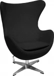 Кресло Bradex Home EGG CHAIR черный, экокожа (RF 0687)