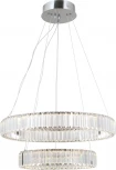 Подвесная люстра хрустальная светодиодная с пультом Moderli Asti V10735-PL (220V, на тросе, кольцо)