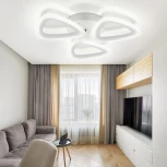 Потолочная люстра Natali Kovaltseva Simply LED LAMPS 81403 с пультом ДУ 48W, белый, LED