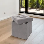 Пуфик Dreambag складной Серый Велюр 13257