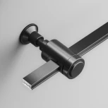 Крепление настенное Wall одинарное Flarity черный Maytoni Accessories for tracks Flarity TRA155CW-S1-B (24V)