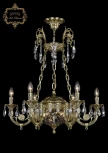 Подвесная люстра с хрустальными подвесками Art Classic 31.44 31.44.6.KR175SP.250IT.G.Sp.Clear.1E