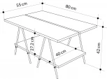 Стол журнальный ESSEL COFFEE TABLE (Белый) LEVE