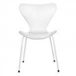 Стул Seven белый с хромированными ножками