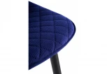 Стул Woodville на металлокаркасе Capri dark blue / black 11947