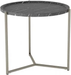 Стол журнальный Бруно черный мрамор/титан от фабрики Mebelik