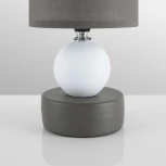 Настольная лампа Lumion Lalana 8182/1T коричневый, керамика/текстиль E14 1*40W 220V (выключатель, шар, круглые)