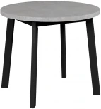 Стол Next круглый раскладной 90-120x90x76,5см, Бетон Лайт, чёрный Bradex Home RF 0250