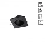 Светильник встраиваемый Novotech Morus 371002 черный IP20 GU10 50W 220V