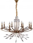 Подвесная люстра ILLUMICO IL2307-8POR-39 GD (на цепи, подсвечник, свеча)