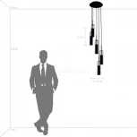 Подвесной светильник ярусный Lightstar Cilino 756057 (220V, на проводе)