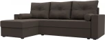 Диван угловой Верона Лайт левый угол (Коричневый/Рогожка) Лига Диванов арт.125976L