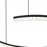 Подвесной светильник ST Luce SL1018 SL1018.403.01 черный/прозрачный LED 1*65W 4000K (220V, на тросе)
