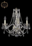 Подвесная люстра Art Classic 11.25 11.25.3.165.Gd.Sp (220V, хрусталь, на цепи, подсвечник, свеча)