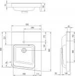 Раковина Ravak BeHappy II 50х66 R
