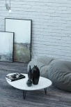 Стол журнальный Дадли белый бетон/чёрный от фабрики Mebelik