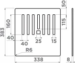 Разделочная доска Omoikiri CB-Kitagawa 86-LB-BL 4999064