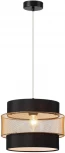 Подвесной светильник Lumion Animaisa 8003/1A черный/черный, золотой металл/металл, текстиль Е27 60W 220V (на проводе, круглые)