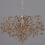 Подвесная люстра Reluce 08280-0.4-06 FG (220V, хрусталь, на цепи)