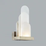 Настенный светильник Odeon Light Foros 5437/12WL бронзовый "брашинг"/металл/смола под алебастр/акрил LED 12W 3000K (220V)