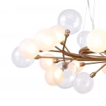 Подвесная люстра Favourite Babylon 2515-15P (220V, на тросе, шарики, молекулы)